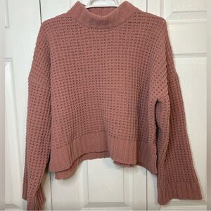 Altar'd State Pink Turtleneck Sweater